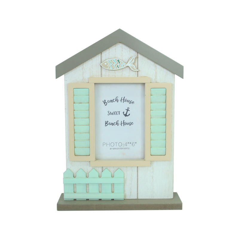 Wooden beach frame Home decoration