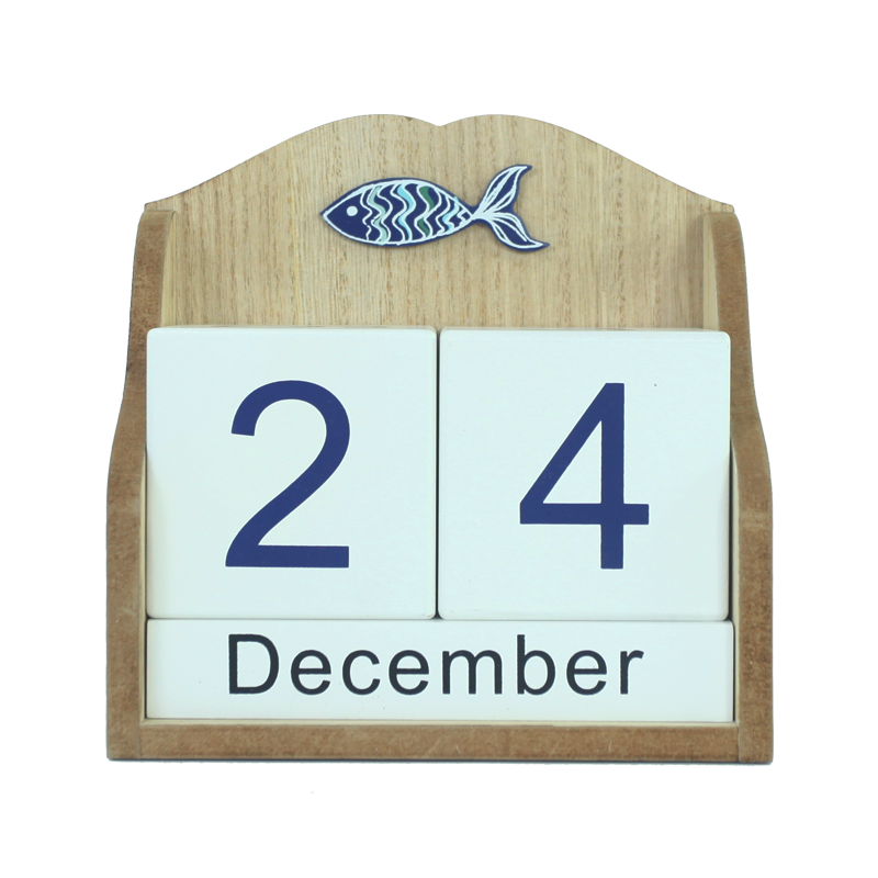 Wooden beach calendar stand Home decoration