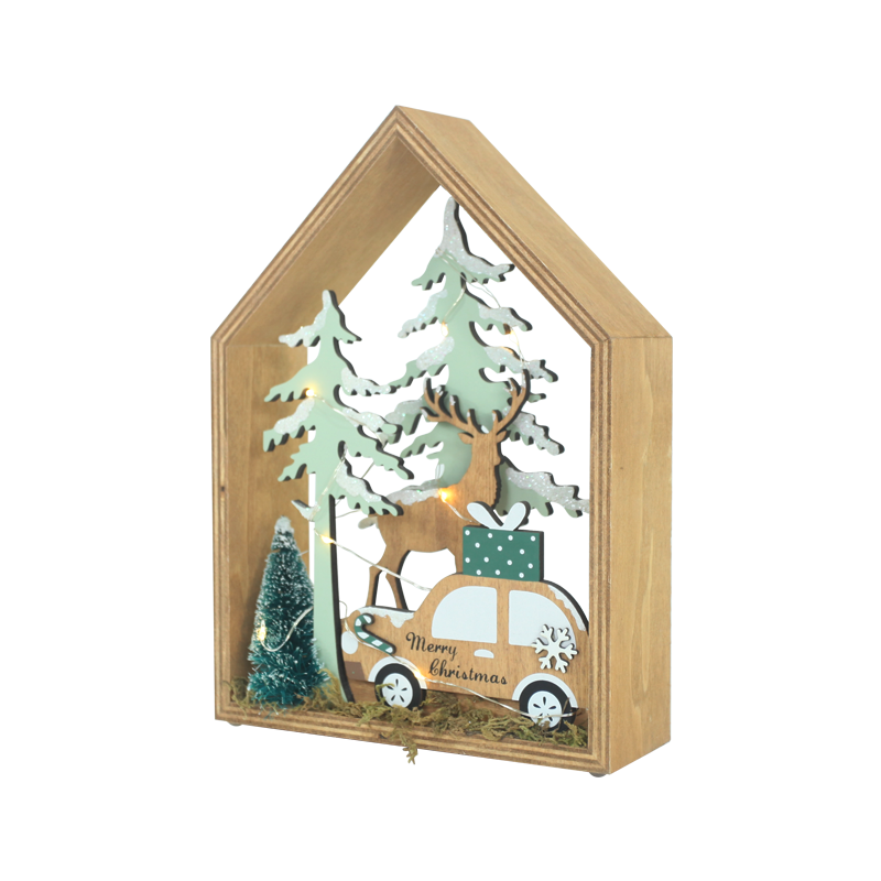 Wood Christmas Stand Home Decoration