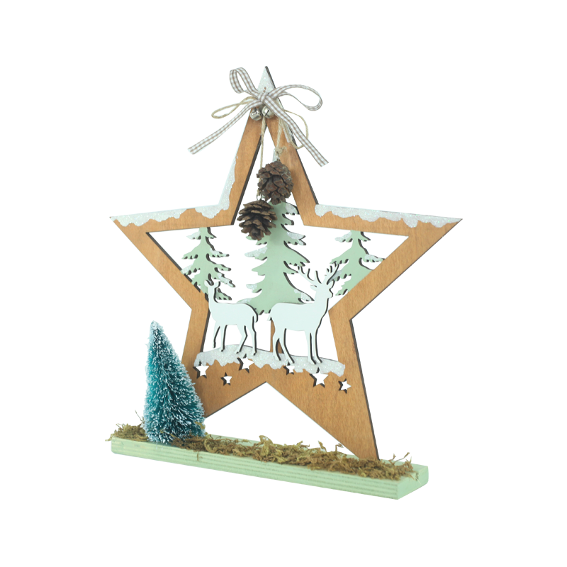 Wooden Christmas Stand Home Decoration