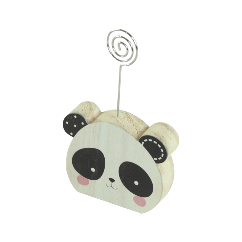 Panda Wood Namecard Stand Kids decorartion