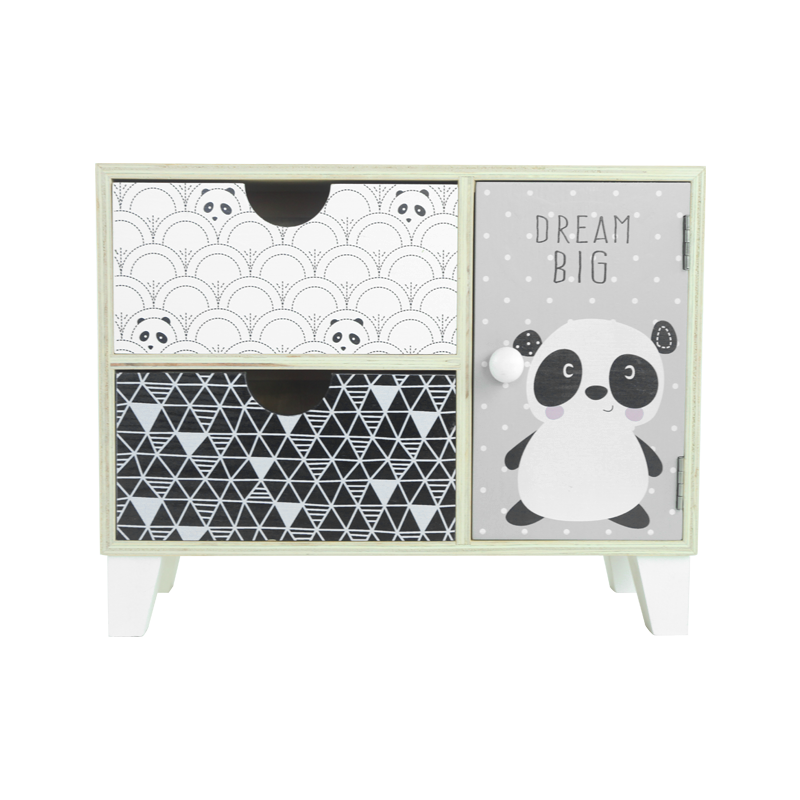 Panda Wood Drawer Home Decoration