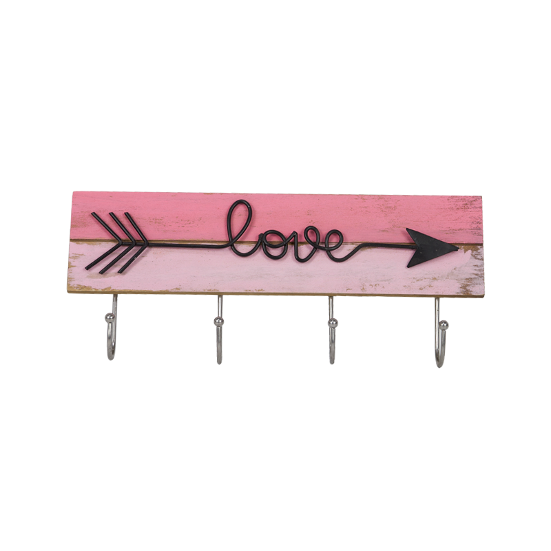 Valentine Wooden Clip Hanger Home Decoration