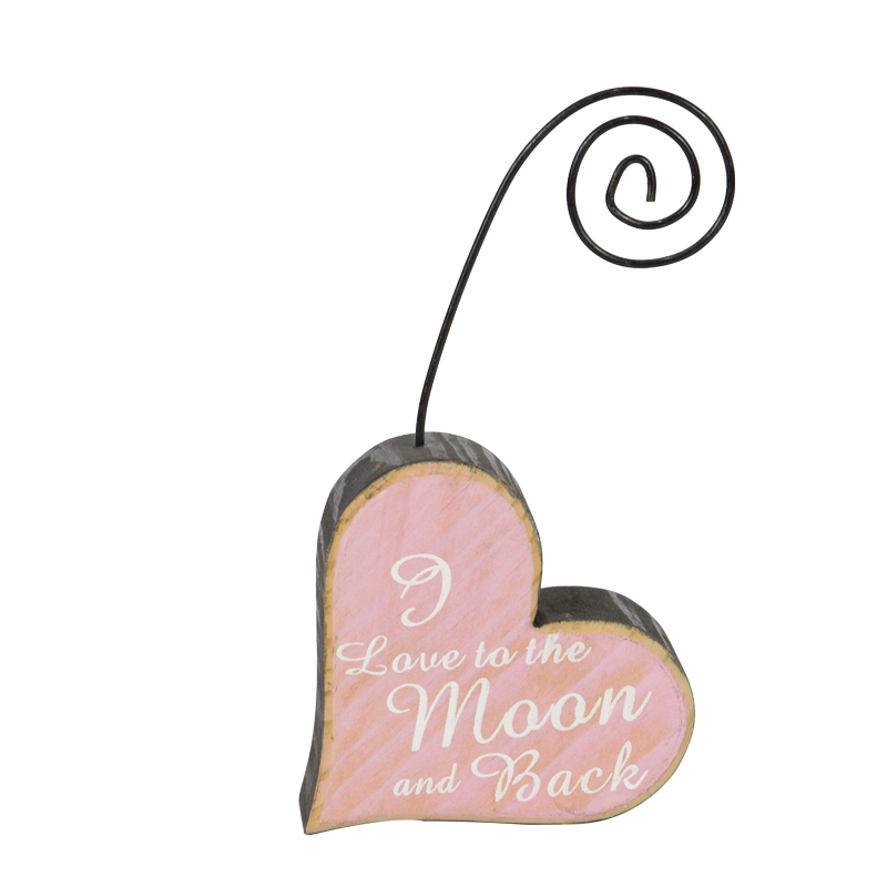 Valentine Wooden Heart Stand Home Decoration