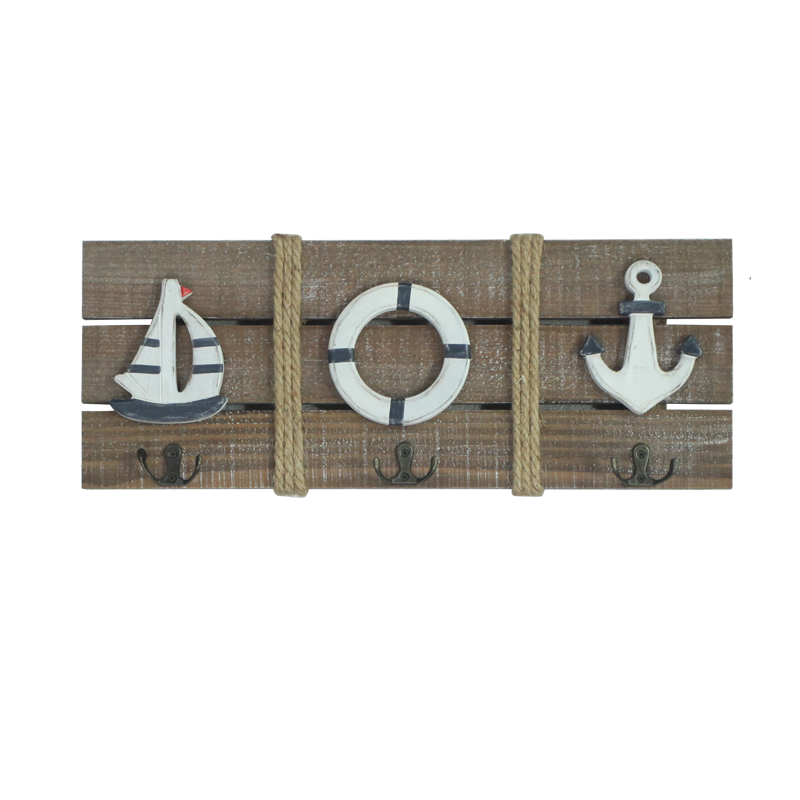 Beach Wooden Stand with hook Home Decoration