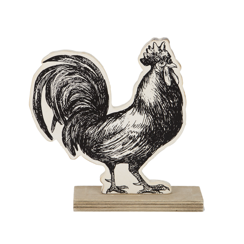 Farm Wooden Hen Stand Home Decoration