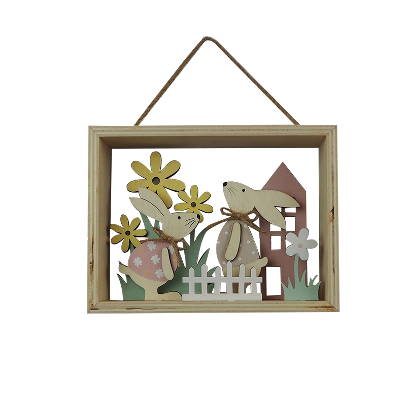 Easter Wooden Hanger Home Decoration