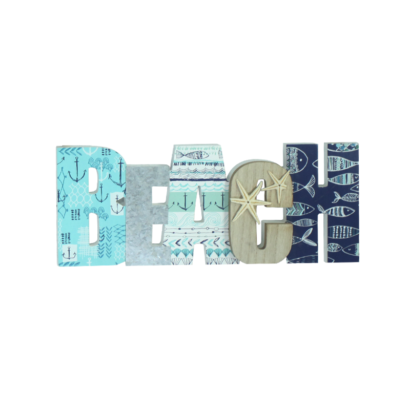 Beach Wooden Letter Stand Home Decoration