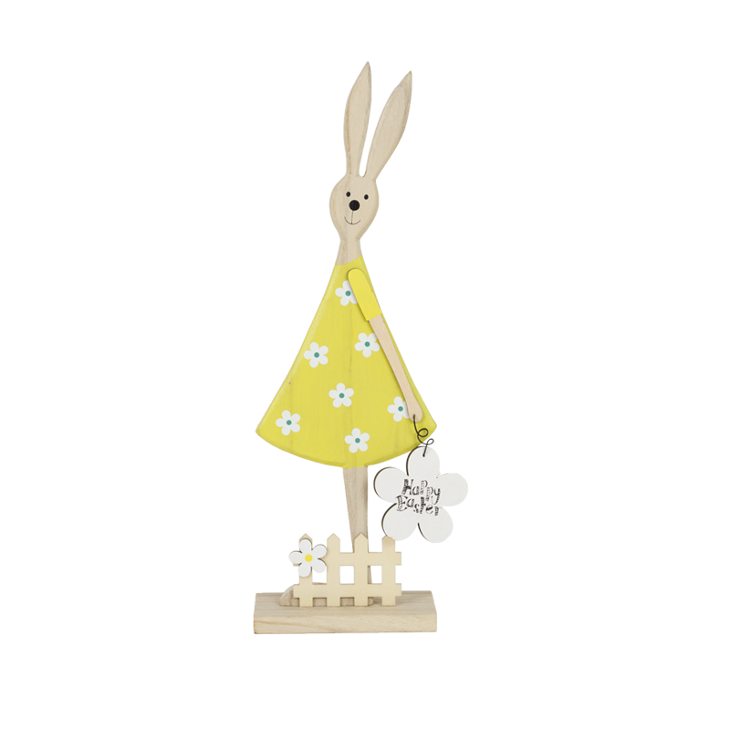 Easter Wooden rabbit stand Home Decoration