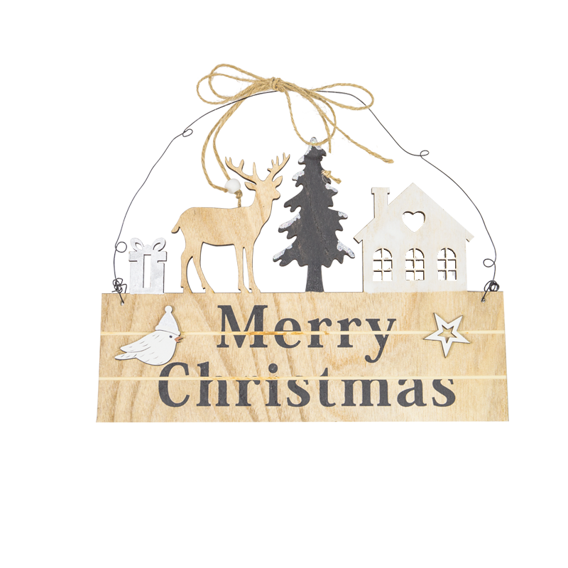 Wooden Christmas Hanger Home Decoration