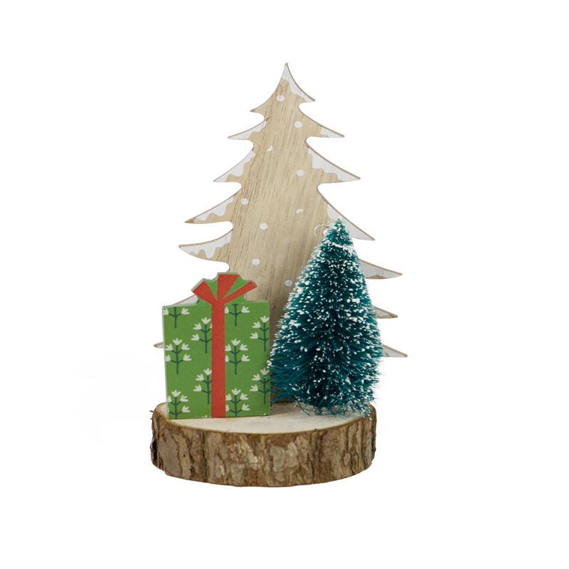 Wooden Christmas Stand Home Decoration