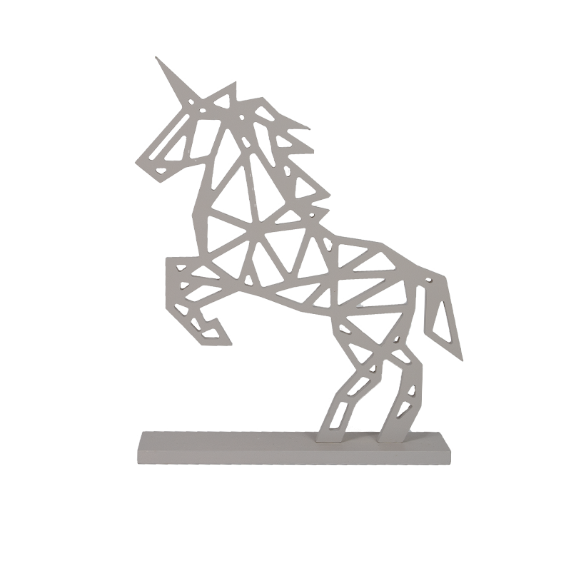 Wooden Christmas Horse Stand Home Decoration