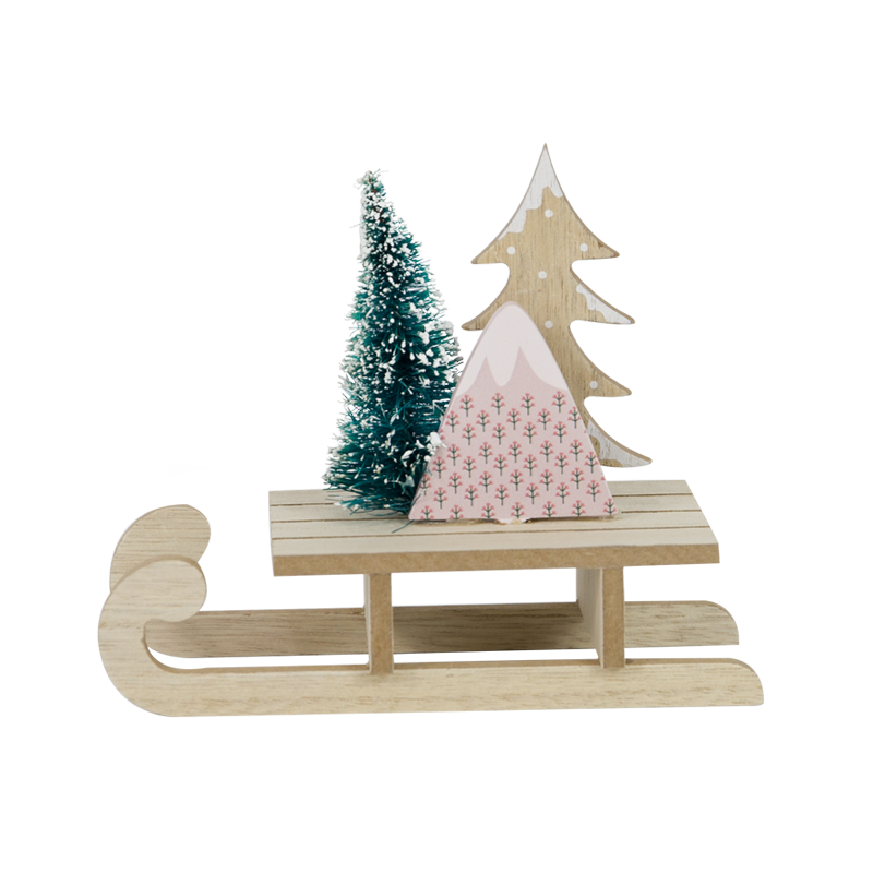 Wooden Christmas Stand Home Decoration