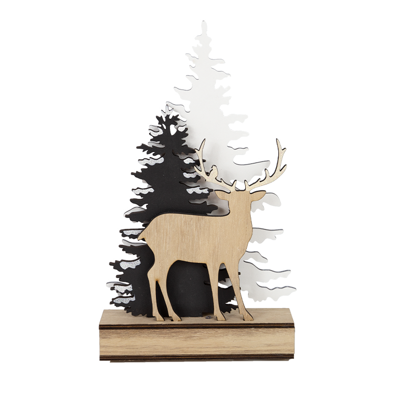 Wooden Christmas Stand Home Decoration