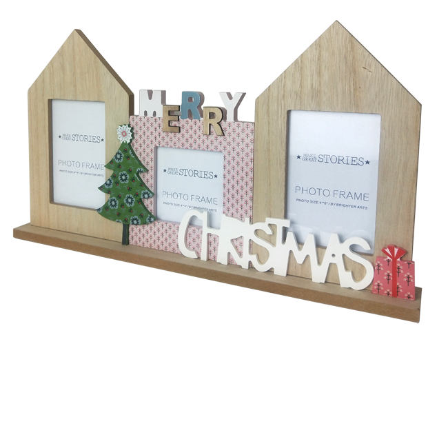 Wooden Christmas Wooden Frame Home Decoration