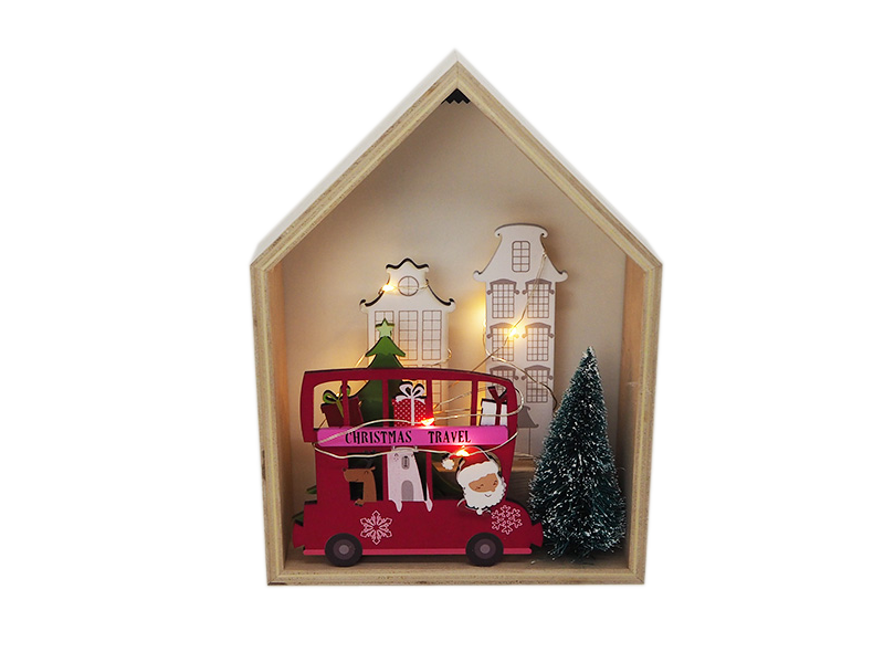 Wooden Christmas Stand Home Decoration