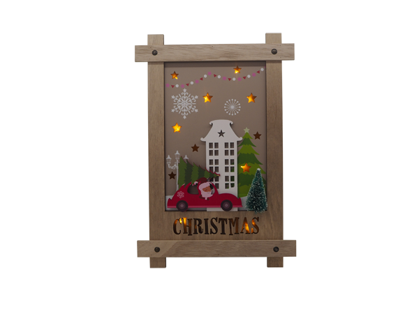 WOODEN CHRISTMAS STAND HOME DECORATION