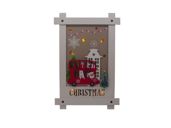 WOODEN CHRISTMAS STAND HOME DECORATION