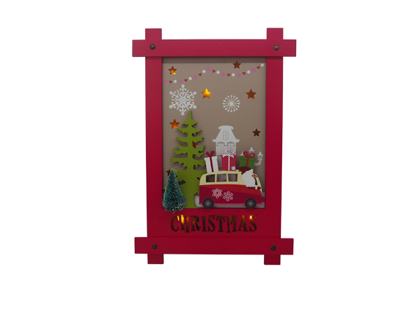 WOODEN CHRISTMAS STAND HOME DECORATION