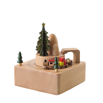 Log Christmas Train