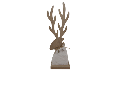 WOODEN DECORATION WARM WHITE CHRISTMAS SERIES