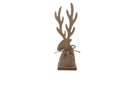 WOODEN DECORATION WARM WHITE CHRISTMAS SERIES