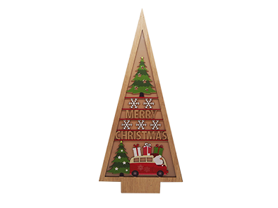 WOODEN CHRISTMAS STAND HOME DECORATION