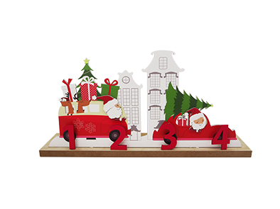 WOODEN CHRISTMAS STAND HOME DECORATION