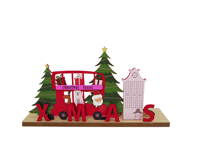 WOODEN CHRISTMAS STAND HOME DECORATION