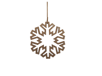 WOODEN DECORATION WARM WHITE CHRISTMAS SERIES