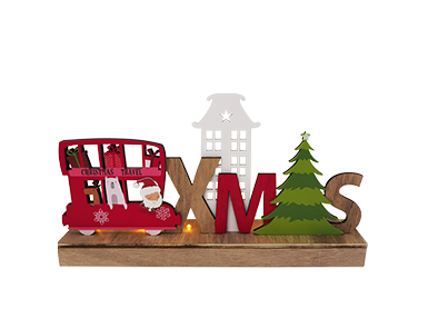 WOODEN CHRISTMAS STAND HOME DECORATION