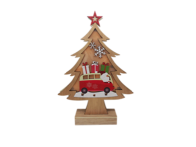 WOODEN CHRISTMAS STAND HOME DECORATION