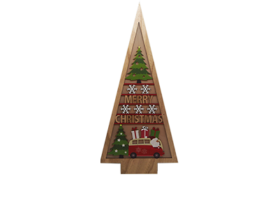 WOODEN CHRISTMAS STAND HOME DECORATION