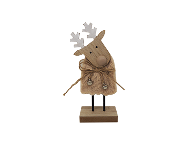 WOODEN DECORATION WARM WHITE CHRISTMAS SERIES