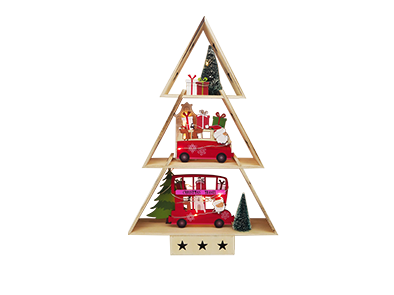 WOODEN CHRISTMAS STAND HOME DECORATION