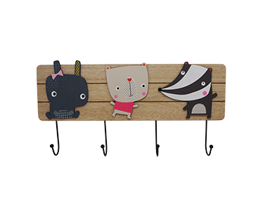 KID WOODEN HANGER HOME DECORATION