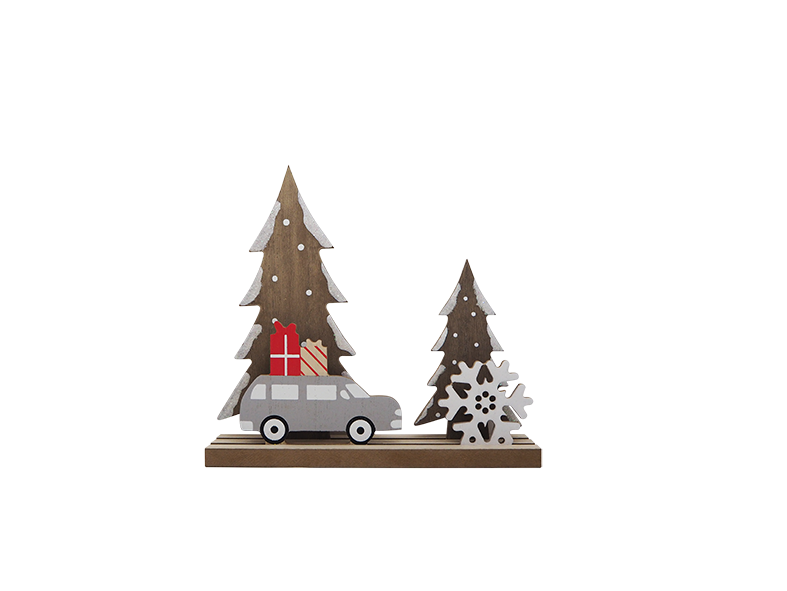 WOODEN CHRISTMAS STAND HOME DECORATION