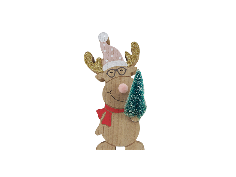 WOODEN CHRISTMAS STAND HOME DECORATION