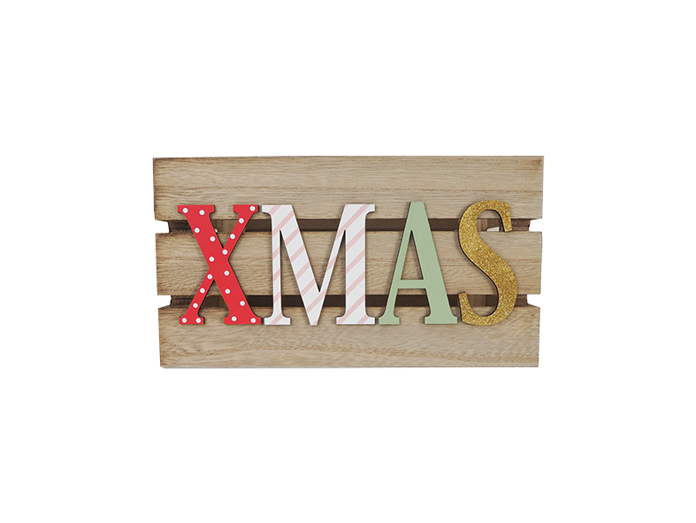 WOODEN CHRISTMAS STAND HOME DECORATION